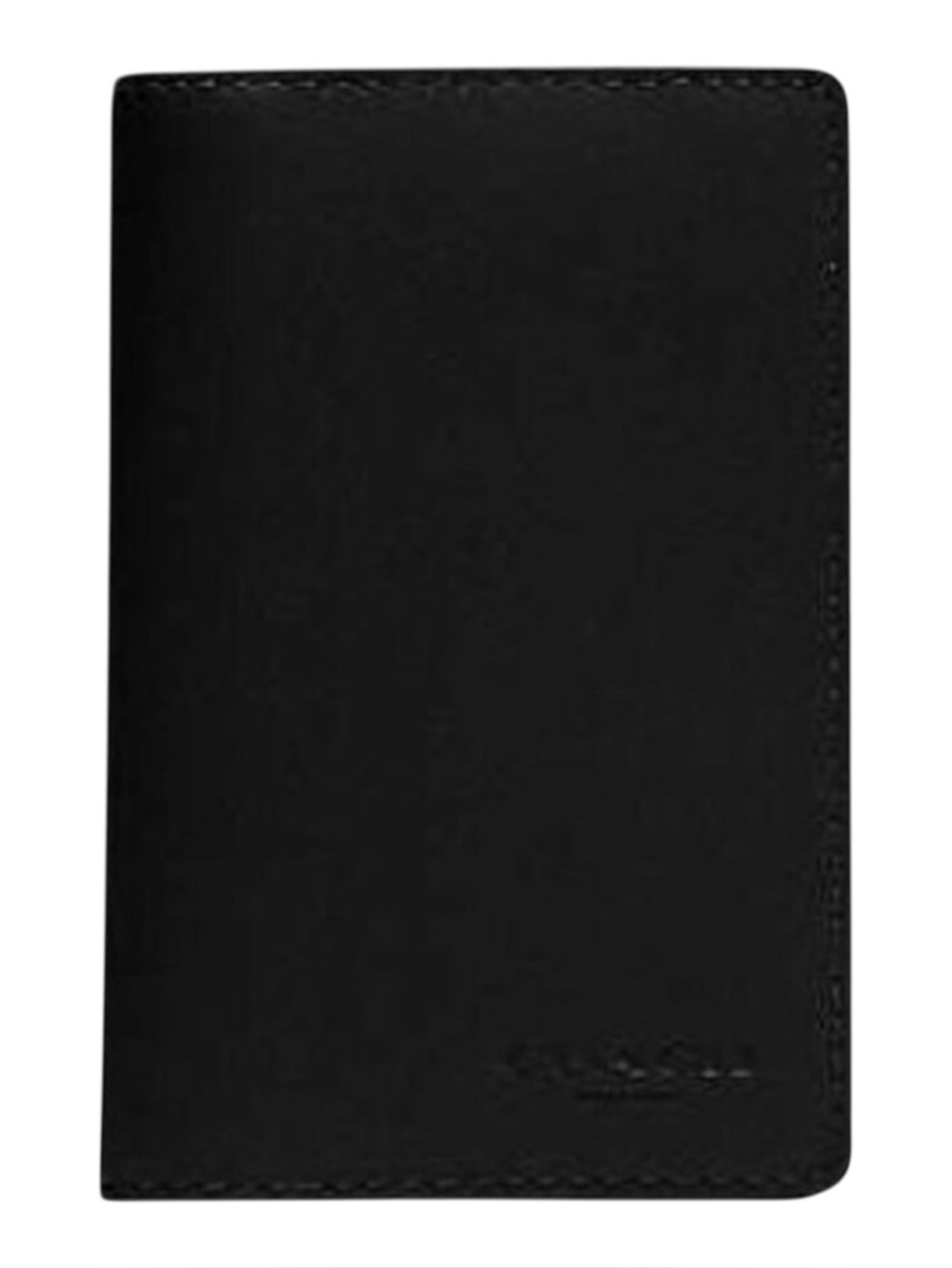 Coach NWT Slim Black Calf Leather ID Wallet/Leather Passport Holder